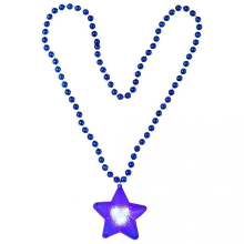 Light up Star Necklace Glowing Star Necklaces LED Flashing Necklace PartySilverRed