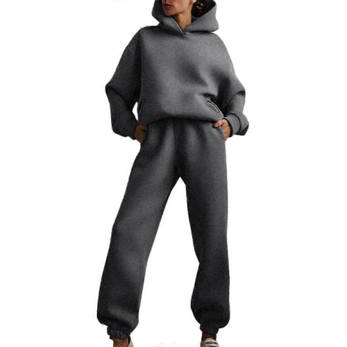 Tute da donna, set da 2 pezzi, completi con cappuccio, pullover a maniche lunghe, felpe primaverili COFFEES