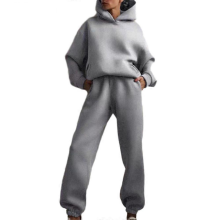 Sweatsuits for Women Set 2 Piece Hoodie Outfits Long Sleeve Pullover Tops Spring SweatshirtsCOFFEE2XL