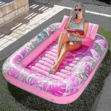 2024 Inflatable Tanning Pool Lounger Float For Adults, 70" X 46" Large Suntan Tub Pool F Gift ShlmGreen