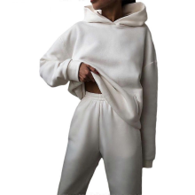 Sweatsuits for Women Set 2 Piece Hoodie Outfits Long Sleeve Pullover Tops Spring SweatshirtsPINKXL
