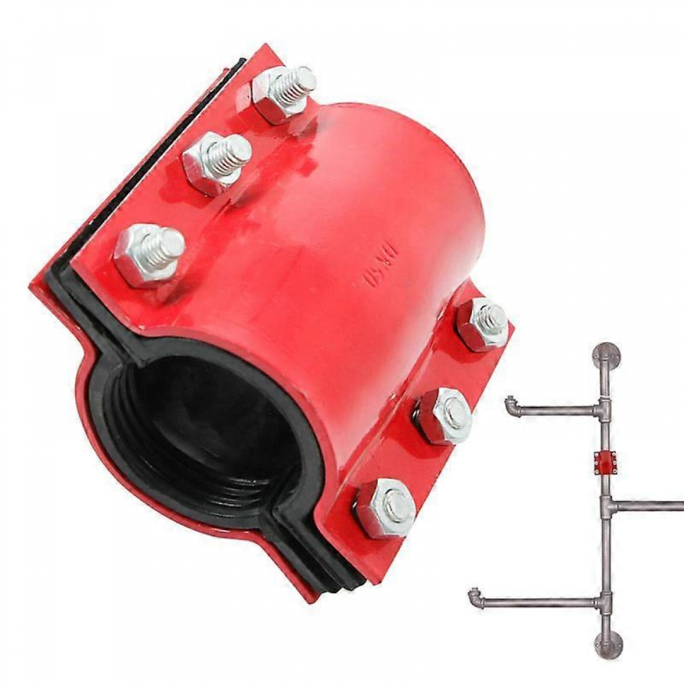 Water Pipe Repair Clamp Pipe Leak Repair Clamps Steel Repair Clamp Pipe Repair Clamp Easy Install Sturdy For Pipe Leak Repair 5996097926772