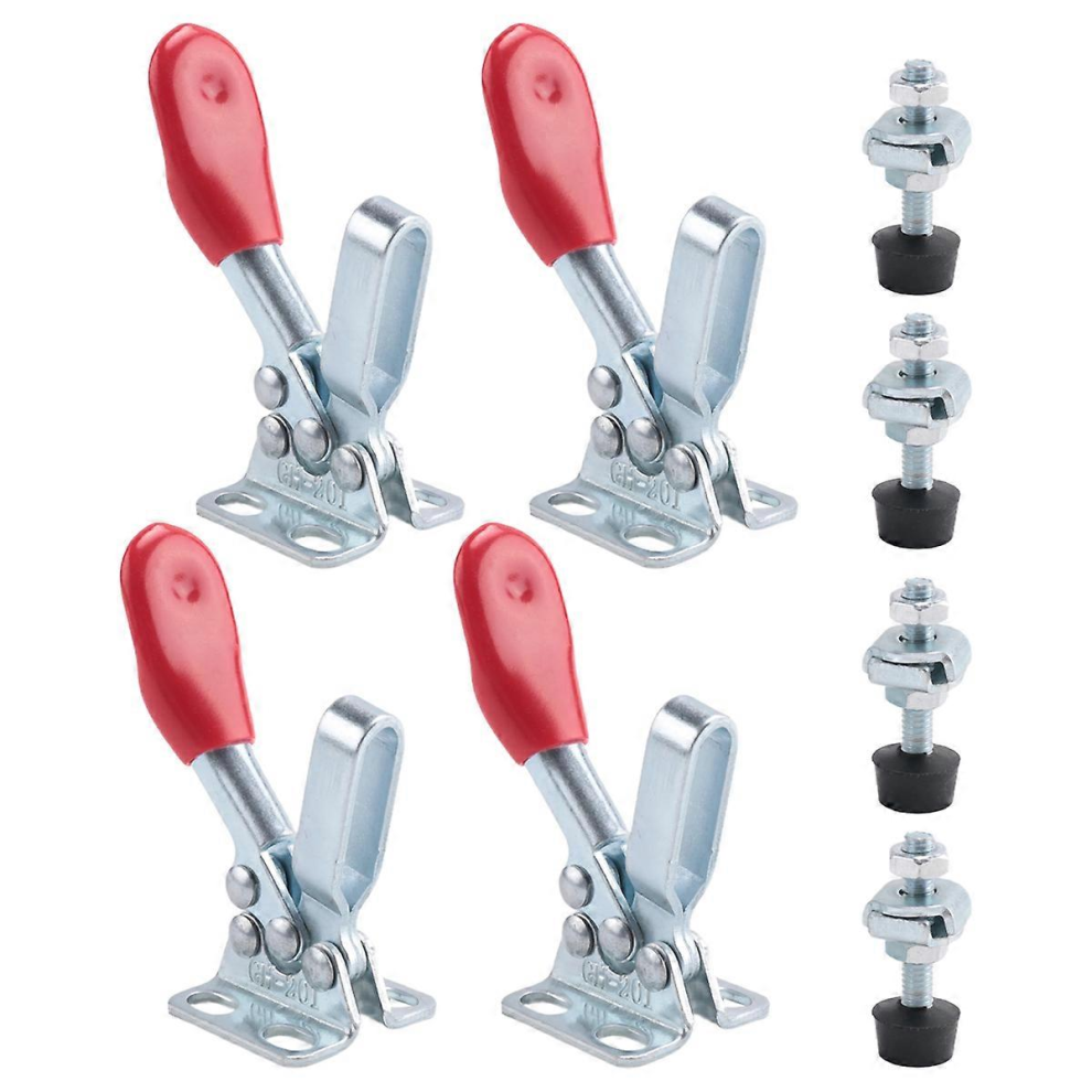 4Pcs Quick Release Toggle Clamp Gh-201 Antislip Horizontal 59Lbs Holding Capacity For Machine Operatblue Green 5996097926963