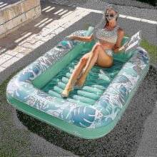 2024 Inflatable Tanning Pool Lounger Float For Adults, 70" X 46" Large Suntan Tub Pool F Gift Shlm