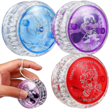 3 Pcs Kids Yo-yo Balls Light Up Flashing Responsive Balls Yo Yo Toys Party Favors for Kids BeginnersBlack