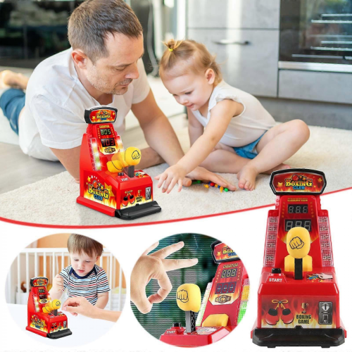 Finger Elasticity Machine Children's Mini Integral Finger Boxing Machine Parent Child Interactive Game Machine Desktop Toy FLYE242575Beige36-37