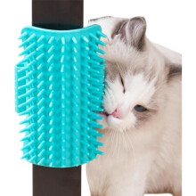 Eckwand-Massagebürste, Eckwand-Massagekamm, Katzenpflegebürste, selbstpflegende Katzenbürste