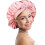 Silk Sleeping Cap, Double Layer with Satin Lining and Adjustable Drawstring, Extra Large Turban for Sleepers 1