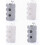 Silicone shower cradle - Brand - Model - Adjustable - White/grey - Pack 1