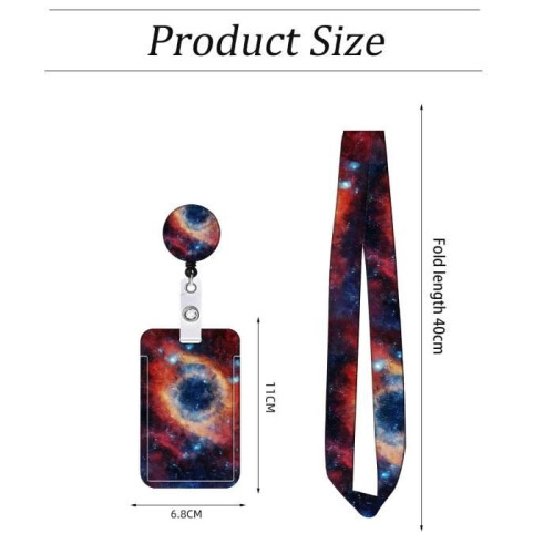 Neck Badge Holder - Not specified - Retractable lanyard - Soft strap - Double-sided pouch - Durable 1