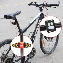 Fietsachterlicht - NIEUW - Knipperende LED - Draadloze afstandsbediening - USB oplaadbaar - Rode en gele kleuren