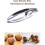 Nutcracker - Silver - Non-slip Aluminum - Rubber Handle - Portable and Compact 3