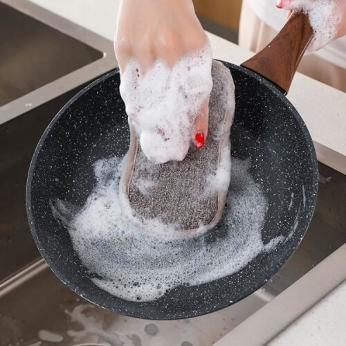 Sponges, Reusable Washable Microfiber Sponges, Magic Sponge, for quick cleaning, Bathroom 2