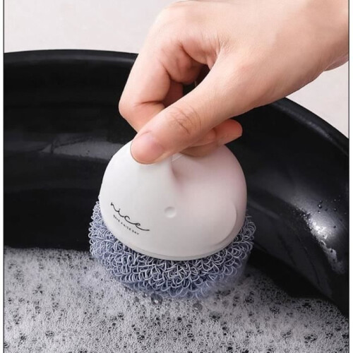 Dish Brush, Creative Cleaning Brush, Replaceable Brush Head, Decontamination, Scratch-Resistant, with Handle, for Sinks 2