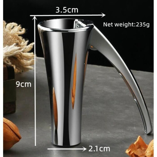 Nutcracker - Metal - Silver - 9x3.5x2.1cm - Durable and practical kitchen tool 1