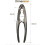 Nutcracker - Silver - Non-slip Aluminum - Rubber Handle - Portable and Compact 2