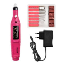 Professionele nagelboorset 20000 RPM nagelvijl manicure nagel gel polish kunstgereedschap - rood