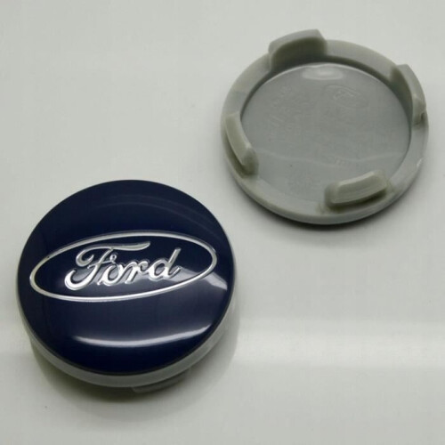 BEQ - 4 coprimozzi con logo emblema FORD blu da 54 mm 2