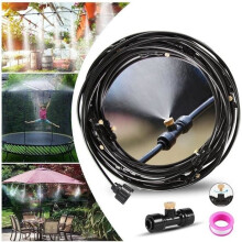 Patio Mister, 12M buitenvernevelingssysteem met koperen sproeiers, ideaal irrigatiesysteem voor tuinparasols