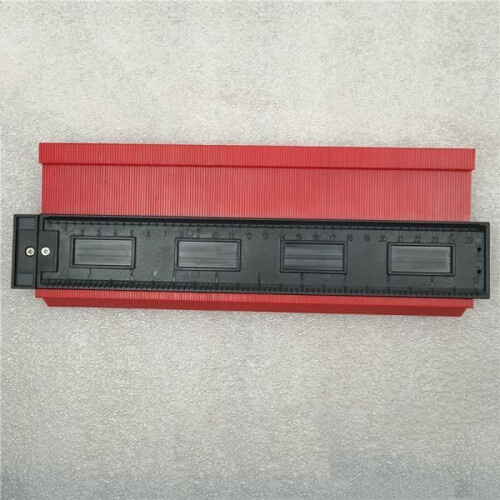 Red Contour Gauge - 25cm ABS Plastic Woodworking Tool - Irregular Profile Copier 2