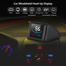 P10 Universal Car HUD Head-Up Display Προειδοποίηση ταχύτητας OBD2 Προβολέας κατανάλωσης καυσίμου RP