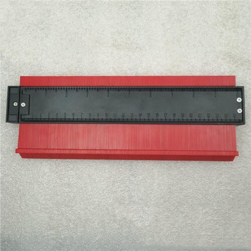 Red Contour Gauge - 25cm ABS Plastic Woodworking Tool - Irregular Profile Copier 1
