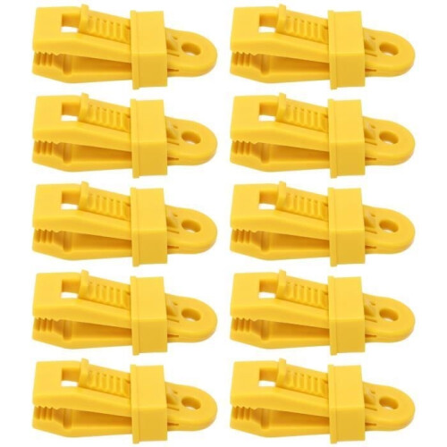 ESTANK Tent Clips 10 Pieces Large Tarp Clips Heavy Duty Locking Handle Clips