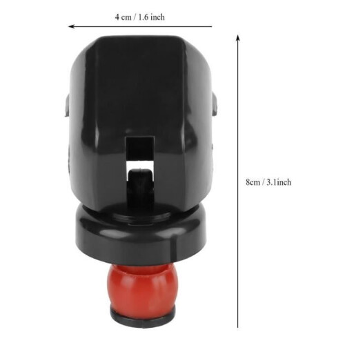 Tappo di chiusura - Qiilu - 5 pezzi - Plastica e silicone - Rosso e nero - Resistente e pratico 1