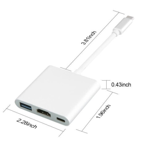 Adattatore da USB-C a HDMI - Apple - 4K - USB 3.0 - Compatibile con MacBook - Grigio 1