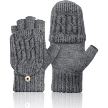 Winterfäustlinge - ZGEER - Grau - Wandelbar - Atmungsaktiv - Fleece