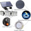 LED Wall Light - Solar Powered - 3 Heads - Motion Sensor - IP65 Waterproof - 122 LEDs 3