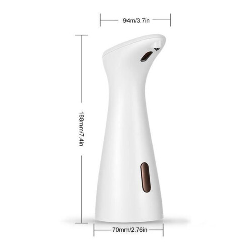 Automatic 200ml liquid soap dispenser - white - battery operated - smart touchless induction - for hand washing 1