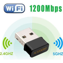 Mini-USB-WLAN-Adapter, 1200 Mbit/s, WLAN-Dongle, AC-Dualband, WLAN-Wireless-Adapter, kompatibel mit Windows 7/8/8.1/10