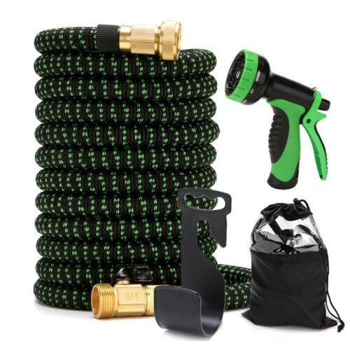Garden hose - FlexiHose - 30M - 8 Modes - Spray gun - Brass fitting