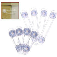 Set di 8 serrature di sicurezza per bambini trasparenti, mini serrature multiuso per porte di armadietti