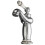 TEMPSA Brass Ceramic Basin Mixer Tap - Ceramic Cartridge - Silver Grey 2