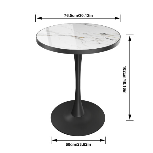 102cm High Bar Height Round Bistro Pub Table 1