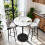 102cm High Bar Height Round Bistro Pub Table 3