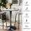 102cm High Bar Height Round Bistro Pub Table 6