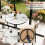 102cm High Bar Height Round Bistro Pub Table 7