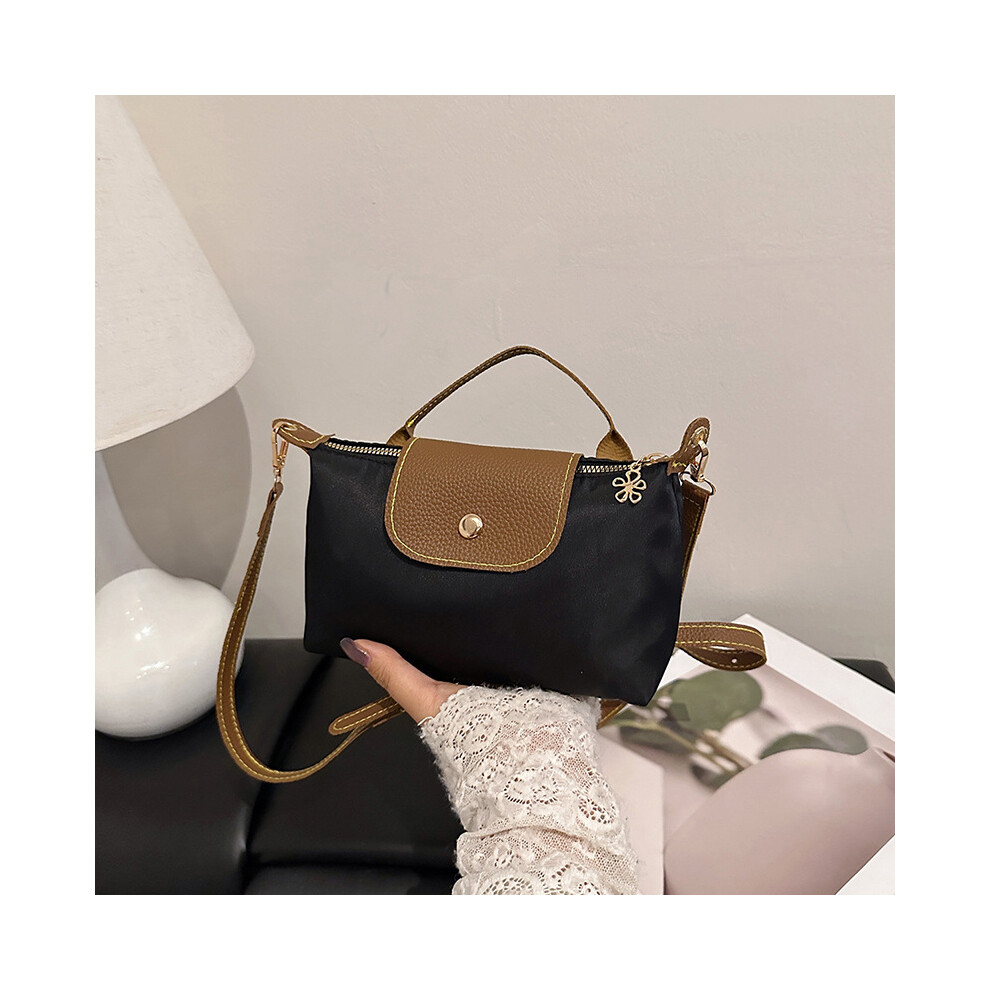 (Black) 2025 Fall New Small Square Bag For Women, Minimalist Design Crossbody Shoulder Bag, Fashionable Casual Purse-image