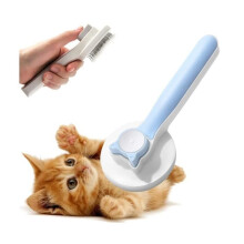 Dog and Cat Brush, Self-Cleaning Brush for Dead Hair, Self-Cleaning Grooming Brush, Effectively Removes Hair from Dogs and Cats