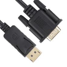 DisplayPort-VGA-sovitin - ONE - 1,8 m - 1080p resoluutio - HD-ääni ja video