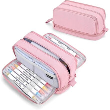Portable Leather USB Baby Bottle Warmer Bag with Adjustable 3 Temperature Settings, Thermostat for Baby Milk Warmer at Home or in the Car - Rose Pink