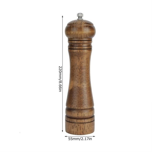Μύλος πιπεριάς - ZERODIS - Oak Wood - Ceramic Core - Χειροκίνητο - Αντιολισθητικό 1