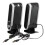TEMPSA USB-Stereo-Computerlautsprecher für PC, Laptop, Notebook, MP4, MP3, DC 5 V 3