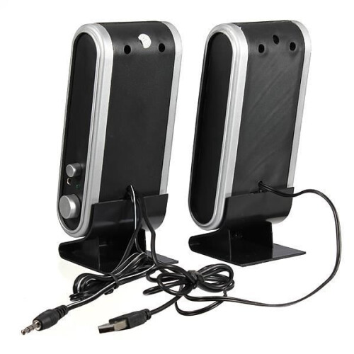 TEMPSA USB-Stereo-Computerlautsprecher für PC, Laptop, Notebook, MP4, MP3, DC 5 V 2