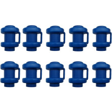 Trampoline Pole Cap 10 Pcs Thickened Enclosure Pole Cap Net Hook Compatible Universal Trampoline Accessories Blue