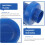 Trampoline Pole Cap 10 Pcs Thickened Enclosure Pole Cap Net Hook Compatible Universal Trampoline Accessories Blue 4