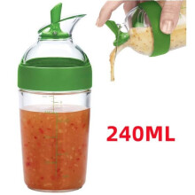 Saladedressingshaker - Merk onbekend - 240 ml - Lekvrij - Hoogwaardig materiaal - Multifunctioneel